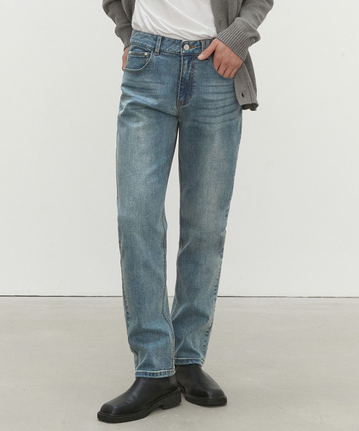 데케트(DECET) Dawn Slim Jeans DCPT032_LightBlue
