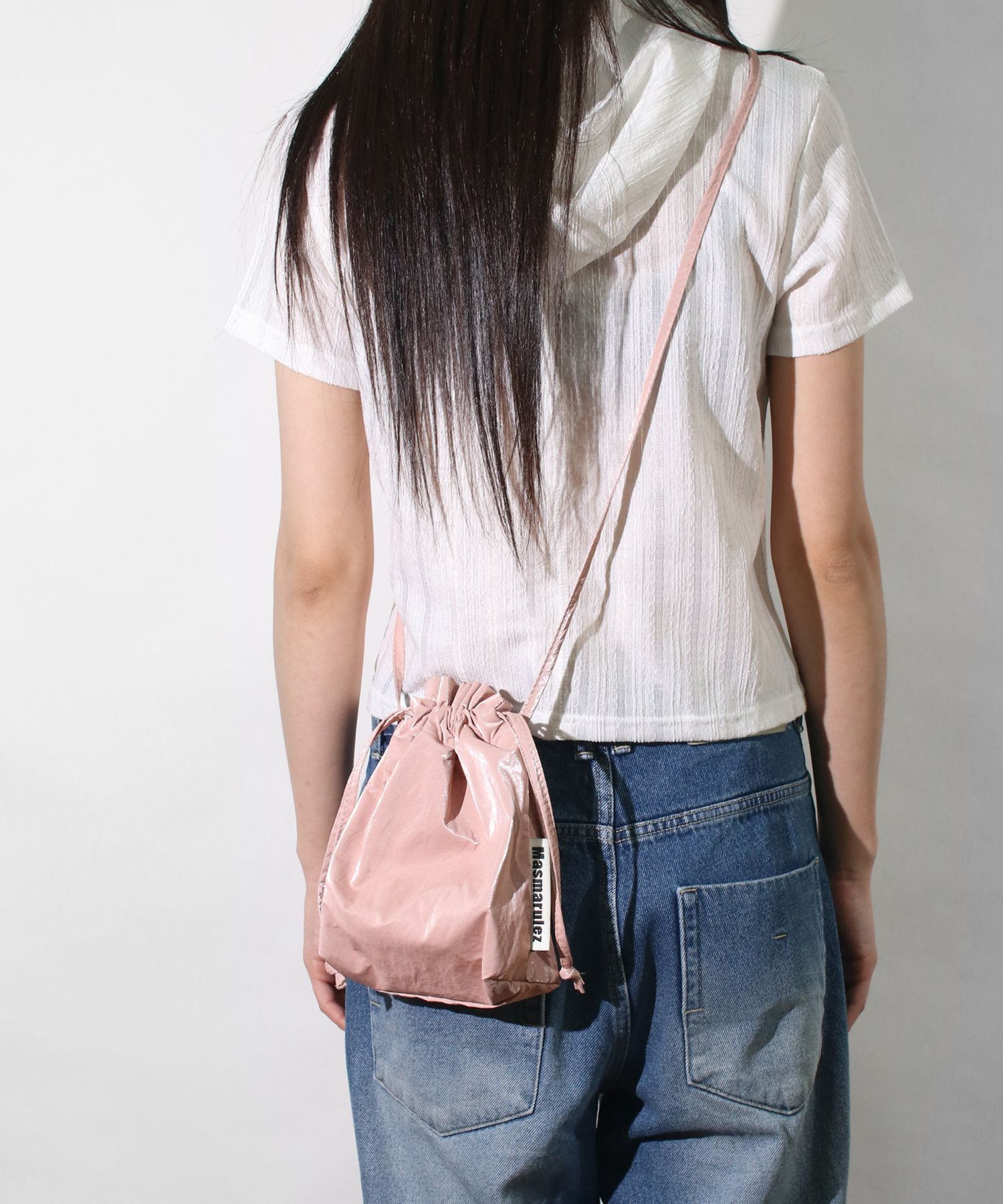 【masmarulez】String cross bag MUSINSA | MASMARULEZ String cross bag _ String bag bandana navy