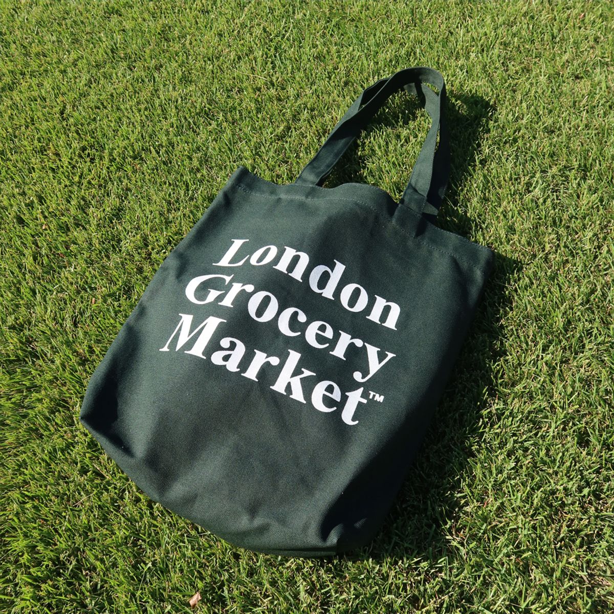 런던그로서리마켓(LONDON GROCERY MARKET) Grocery Bag (Forest Green)