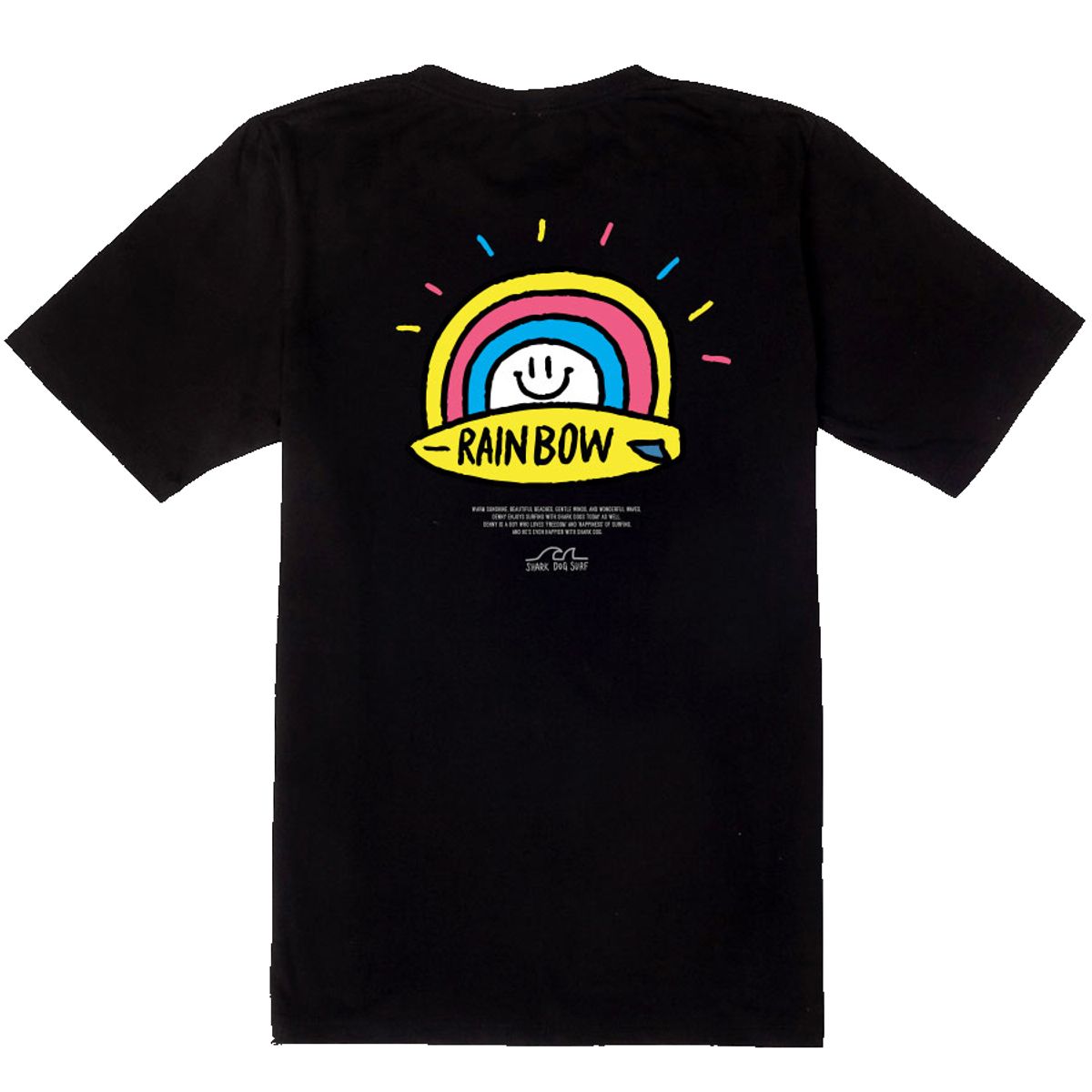 돌돌(DOLDOL) SHARK DOG-tshirts-240 샤크독 데니샤크 서핑 하와이 캐릭터 그래픽 티셔츠 반팔티