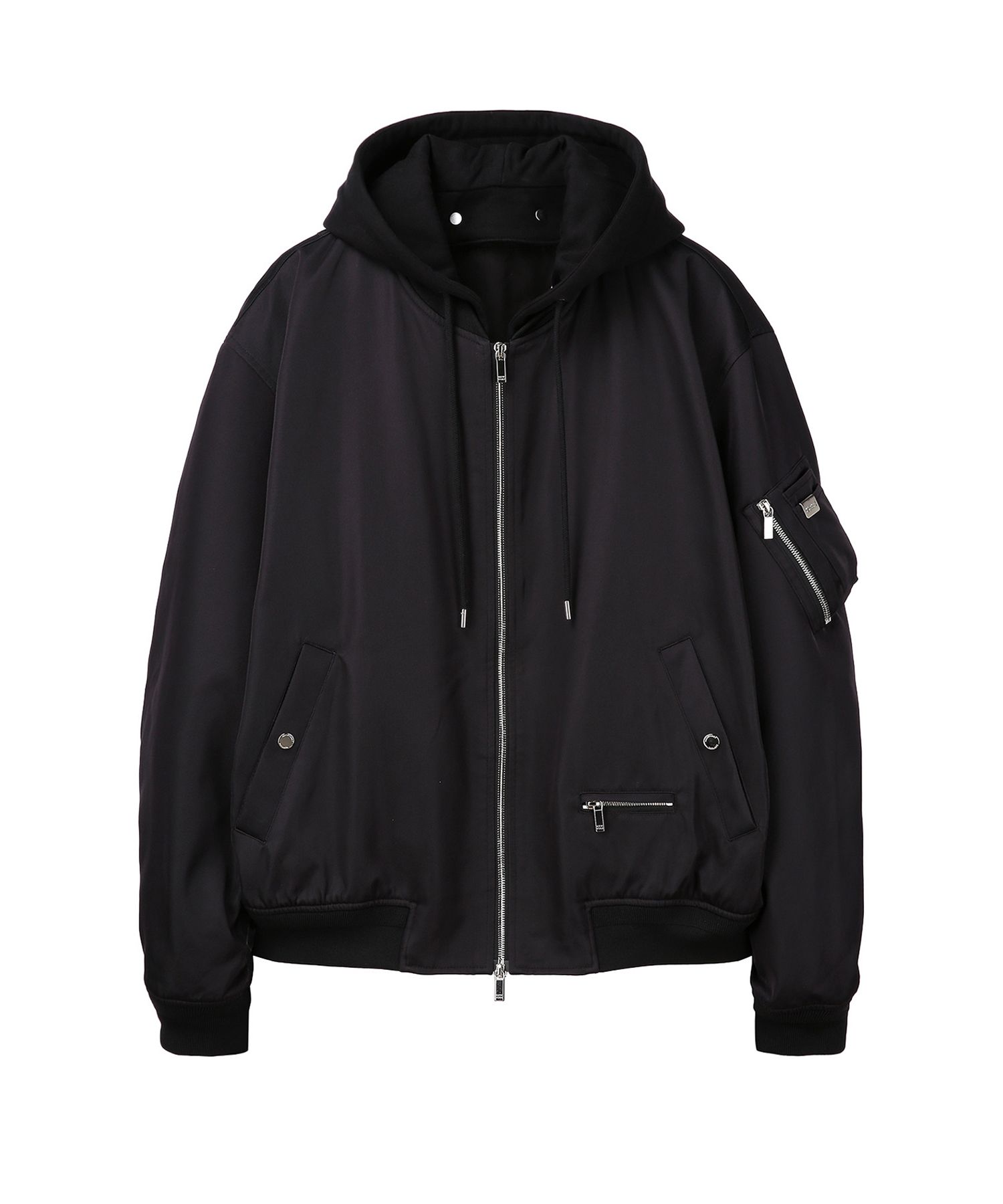 질스튜어트뉴욕 맨(JILLSTUART NEWYORK MEN) 블랙 오버사이즈 MA-1