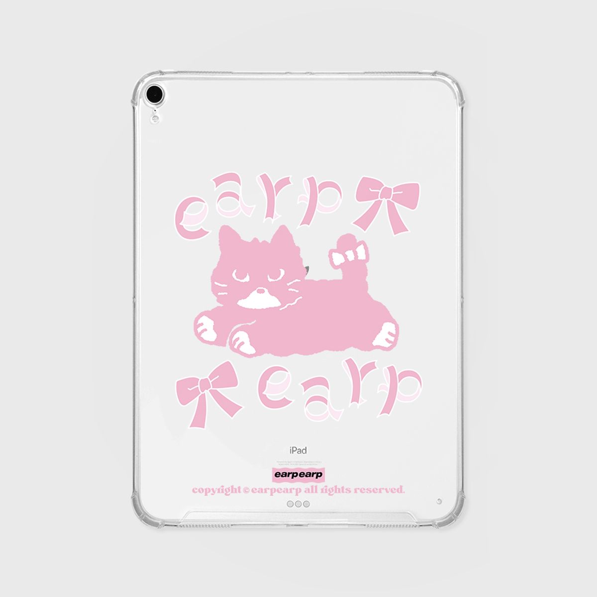 어프어프(EARPEARP) RIBBON PINK MERO(아이패드-클리어하드)