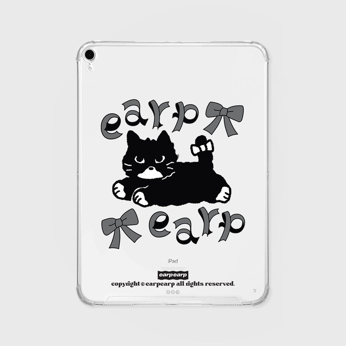 어프어프(EARPEARP) RIBBON BLACK MERO(아이패드-클리어하드)