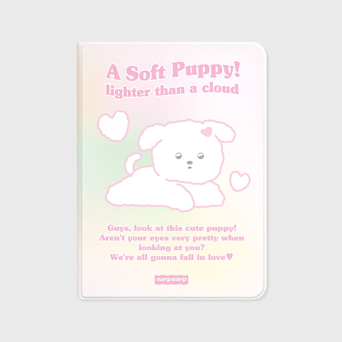 어프어프(EARPEARP) SOFT PUPPY-PINK(아이패드-커버)