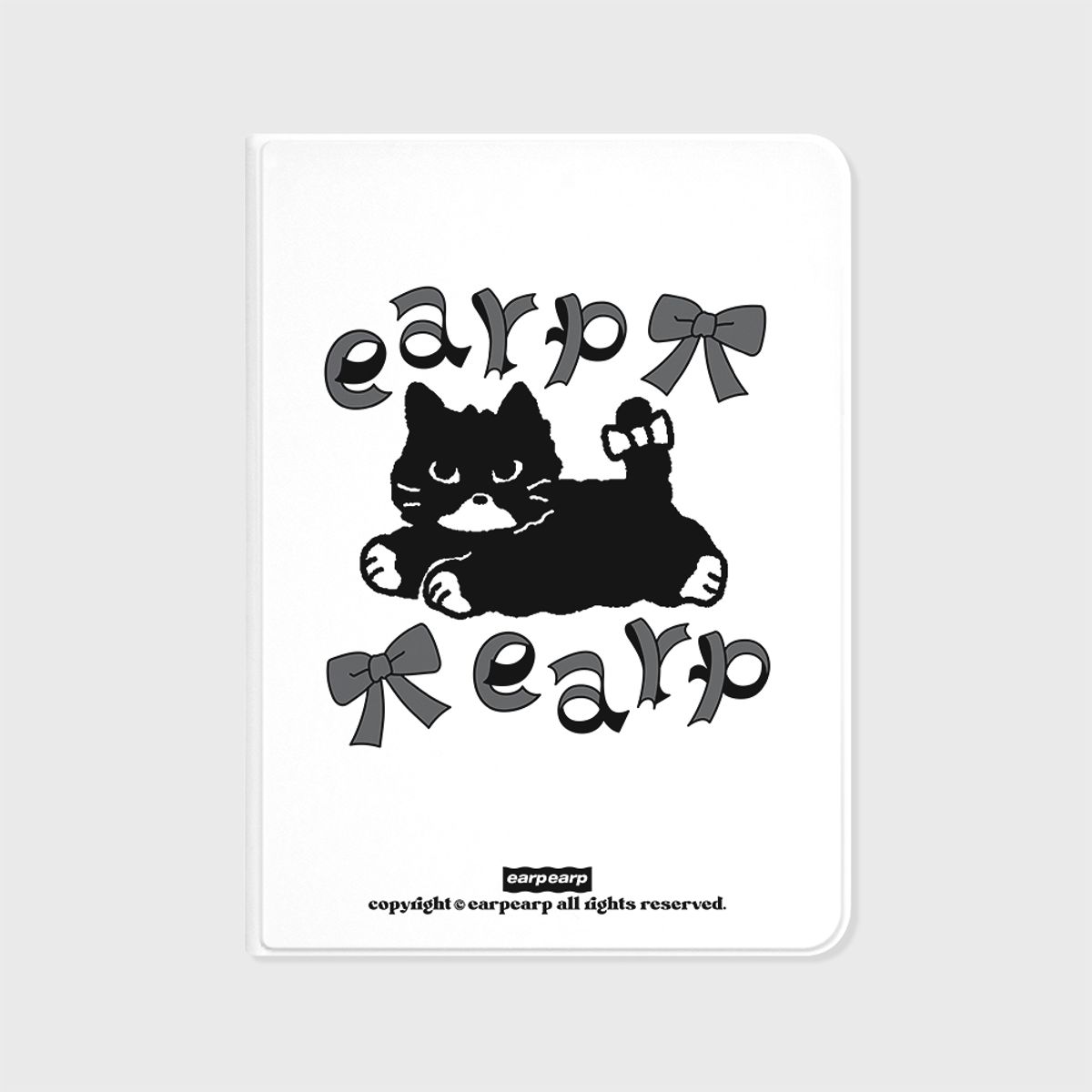 어프어프(EARPEARP) RIBBON BLACK MERO-WHITE(아이패드-커버)