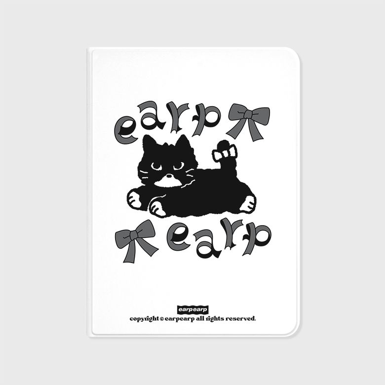 RIBBON BLACK MERO-WHITE(아이패드-커버)