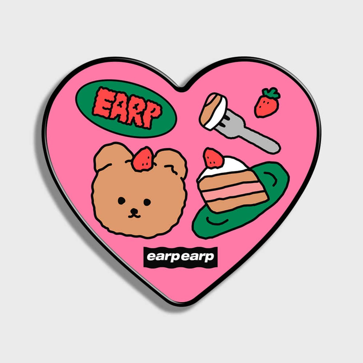 어프어프(EARPEARP) STRAWBERRY CAKE COVY-PINK(하트톡)