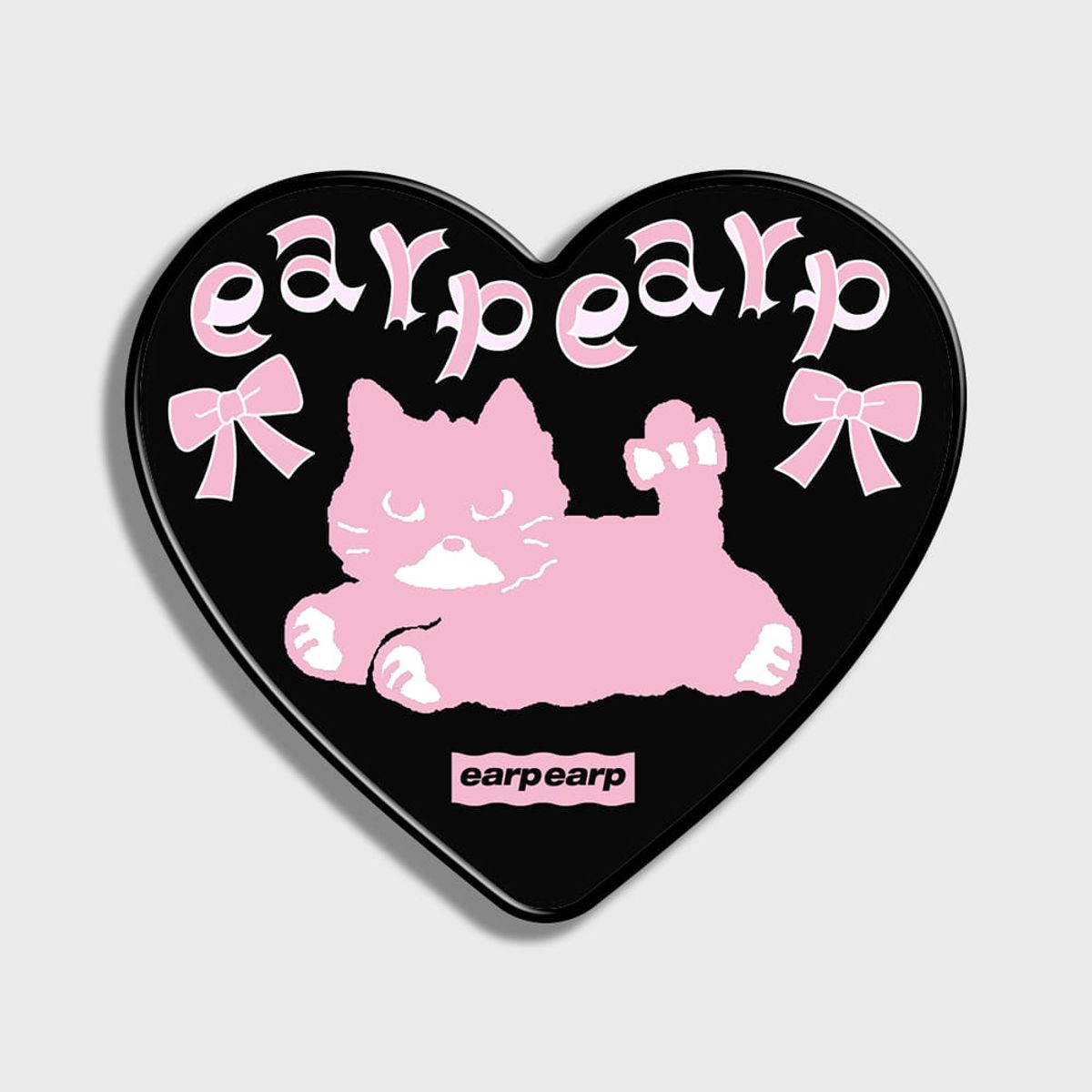 어프어프(EARPEARP) RIBBON PINK MERO-BLACK(하트톡)