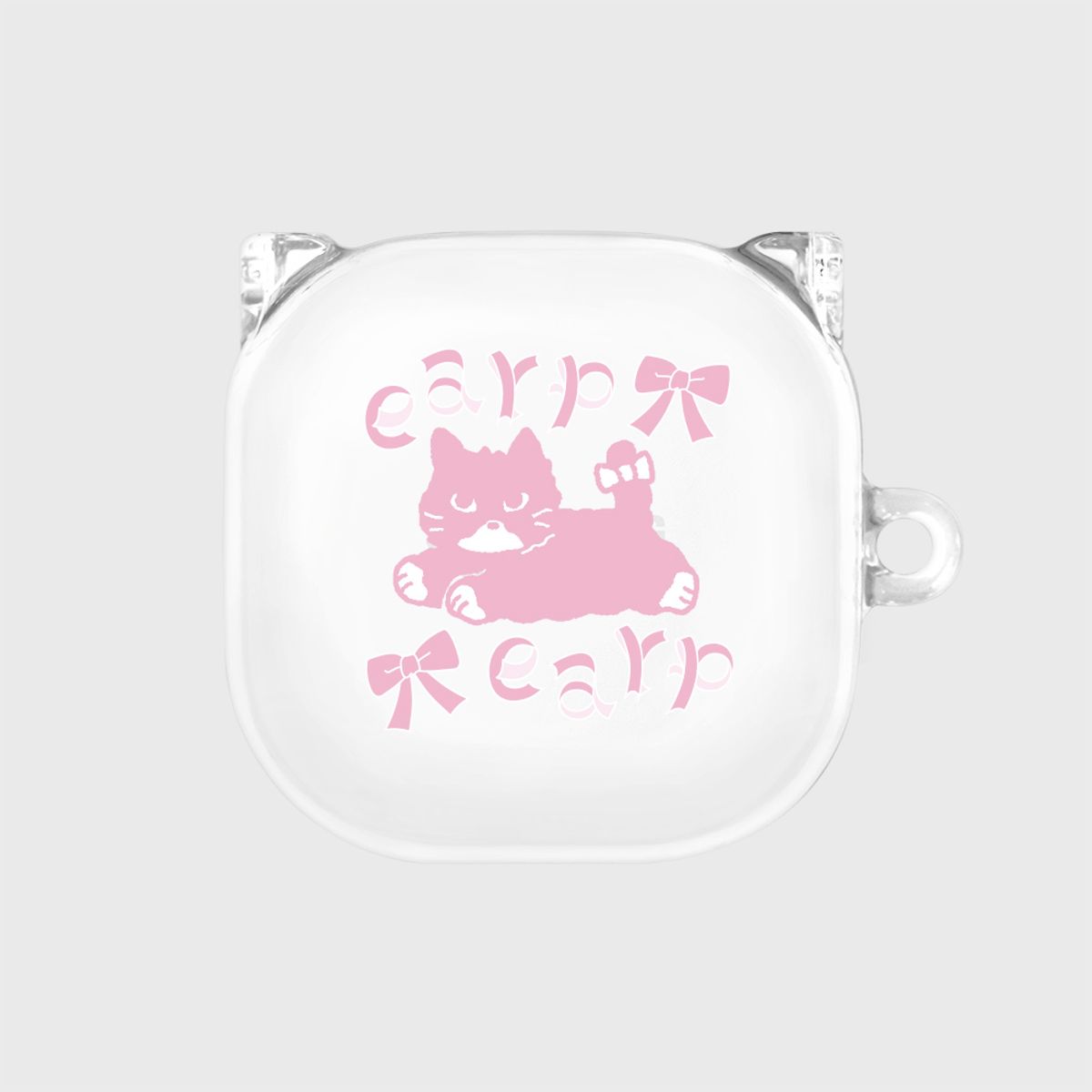 어프어프(EARPEARP) RIBBON PINK MERO(버즈-클리어하드)