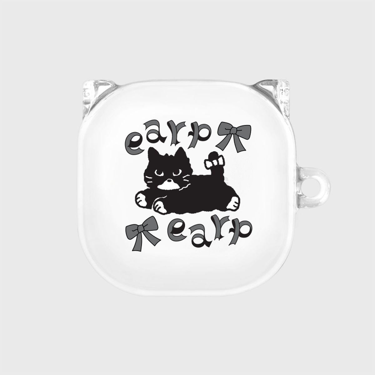 어프어프(EARPEARP) RIBBON BLACK MERO(버즈-클리어하드)