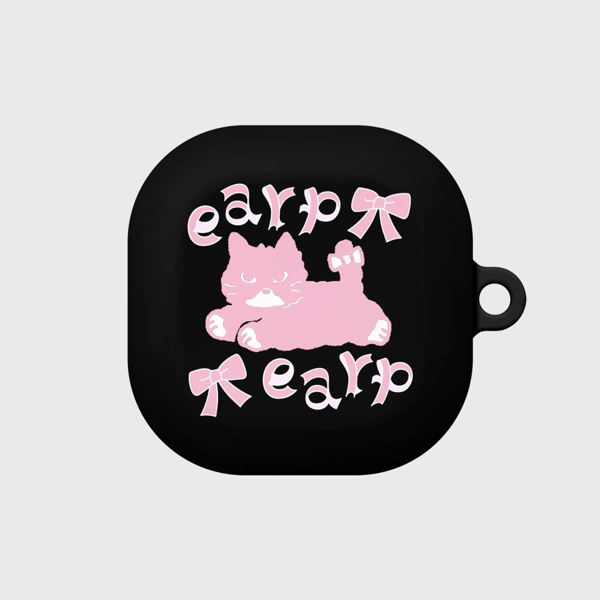 어프어프(EARPEARP) RIBBON PINK MERO-BLACK(버즈-하드)