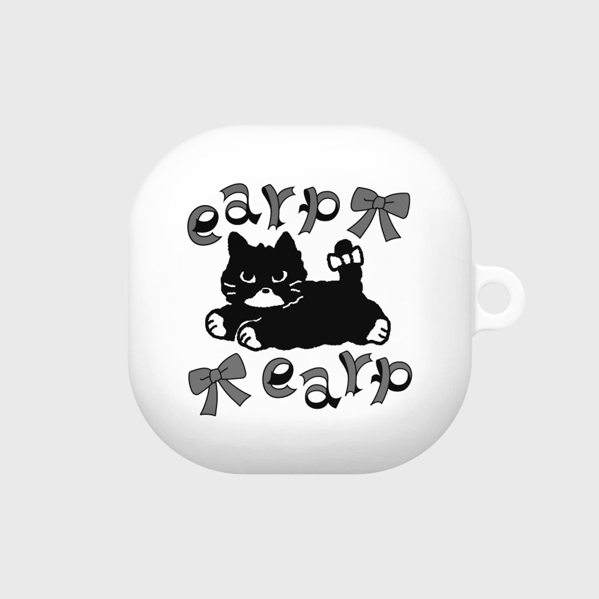 어프어프(EARPEARP) RIBBON BLACK MERO-WHITE(버즈-하드)