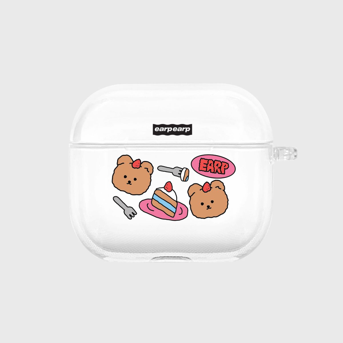 어프어프(EARPEARP) STRAWBERRY CAKE COVY-PINK(에어팟3-클리어하드)