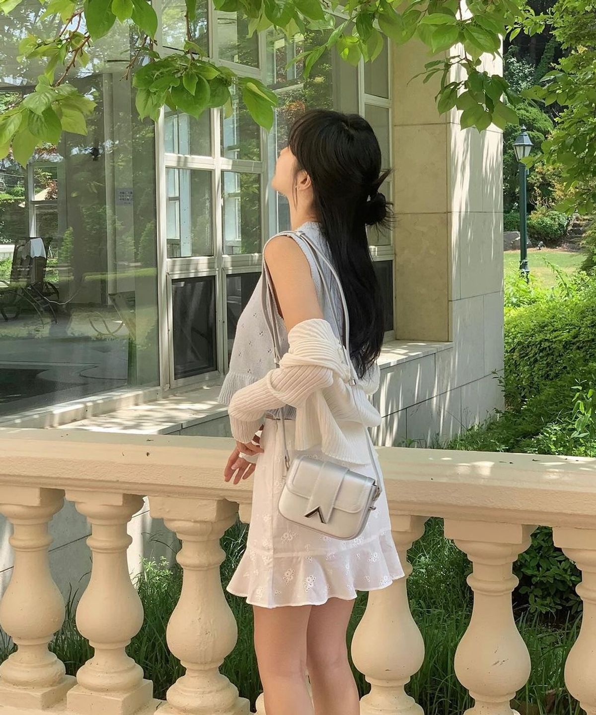 벨류엣(VALLUAT) Dellua mini bag_Silver