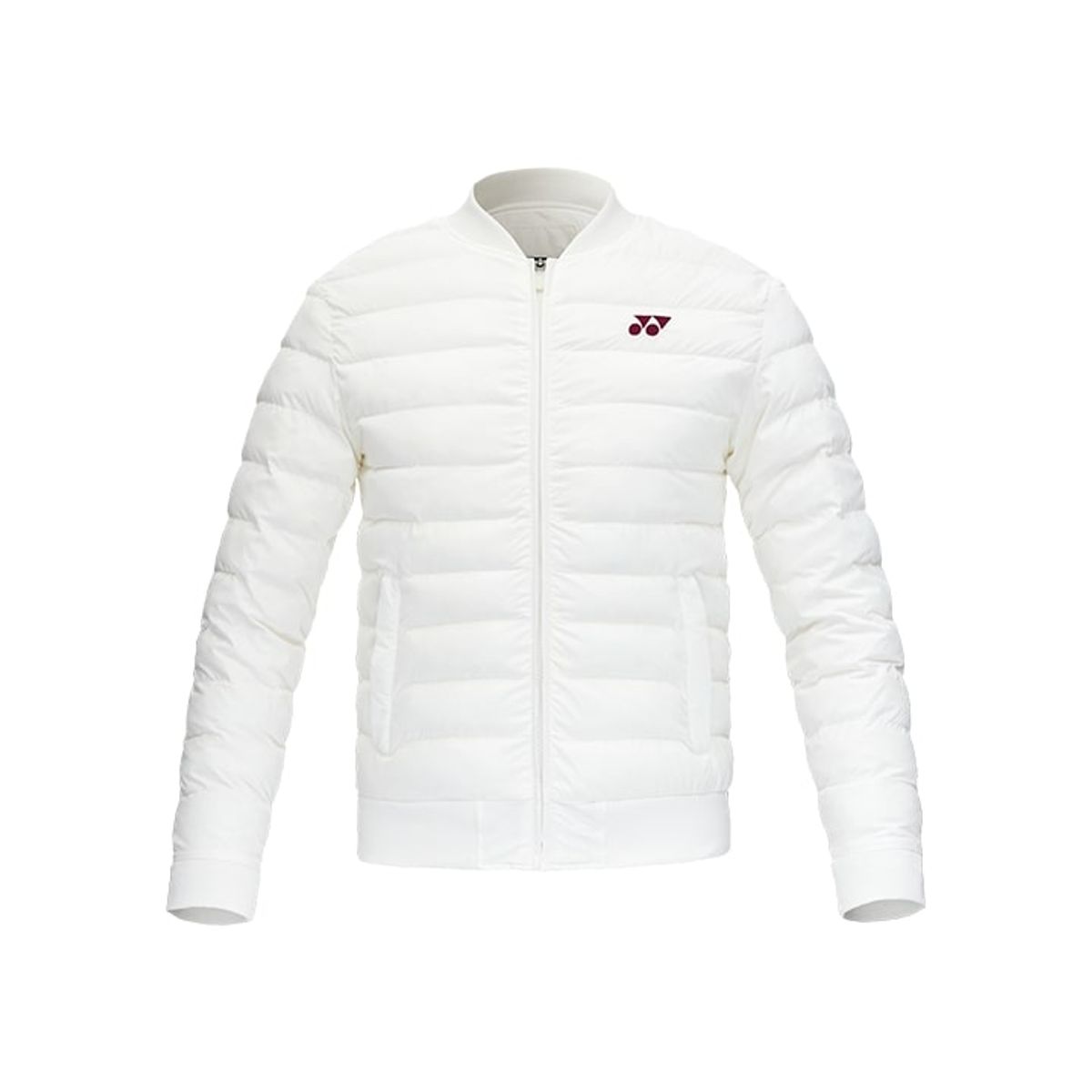 요넥스(YONEX) 233JP002U 화이트 공용 로고 포인트 슬림 패딩