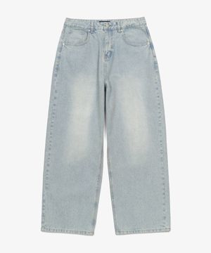 헤이즈 워시드 와이드 데님 팬츠 (DAD BLUE)