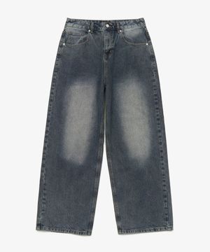 헤이즈 워시드 와이드 데님 팬츠 (WASHING GREY)
