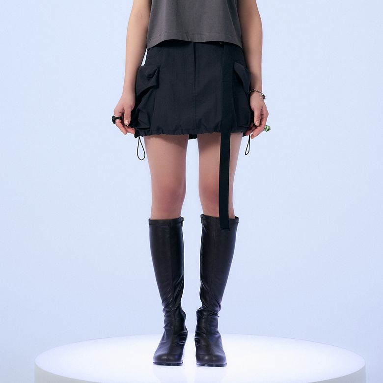 CARGO SHORT SKIRT CHARCOAL BP1WS001
