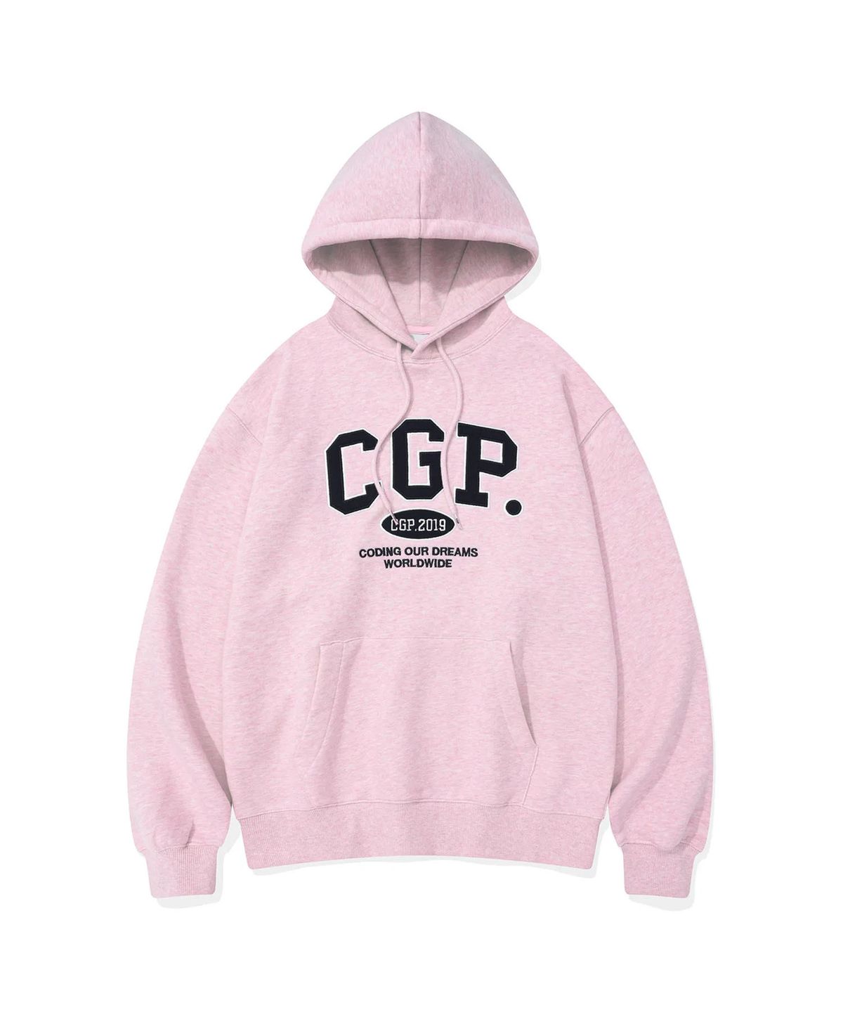 코드그라피(CGP) CGP 아치 로고 후드티_핑크