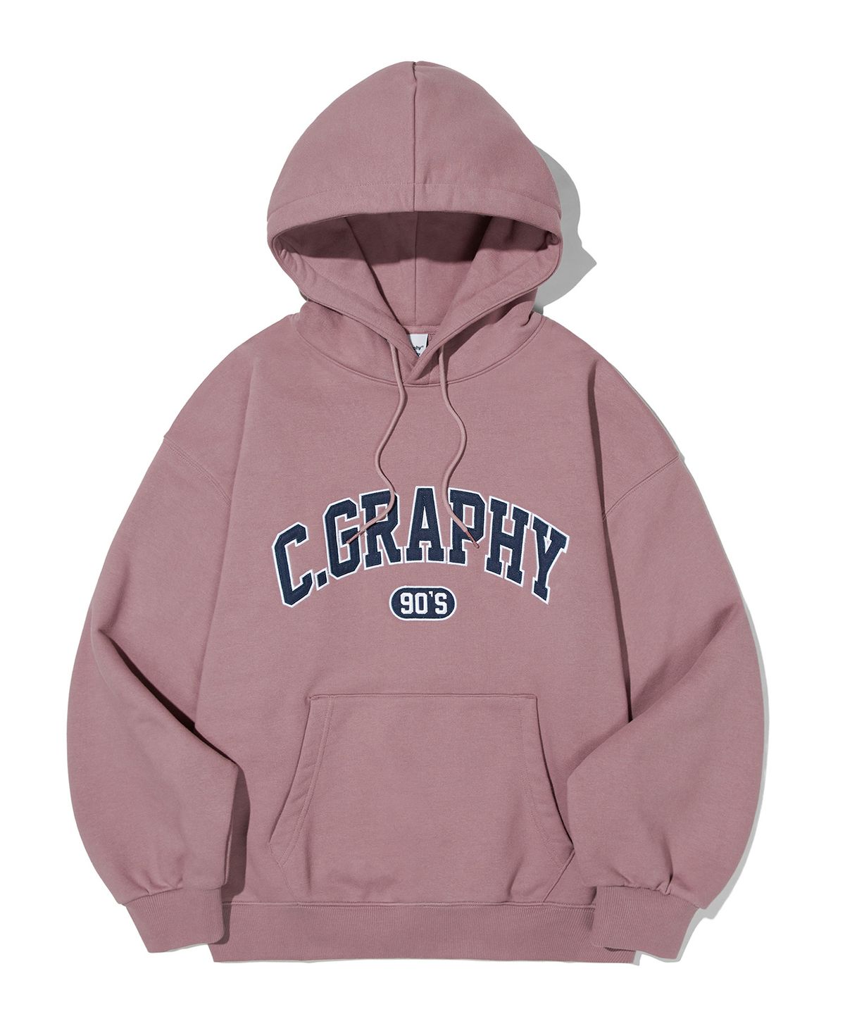 코드그라피(CGP) C.GRAPHY 아치 로고 후디_인디핑크