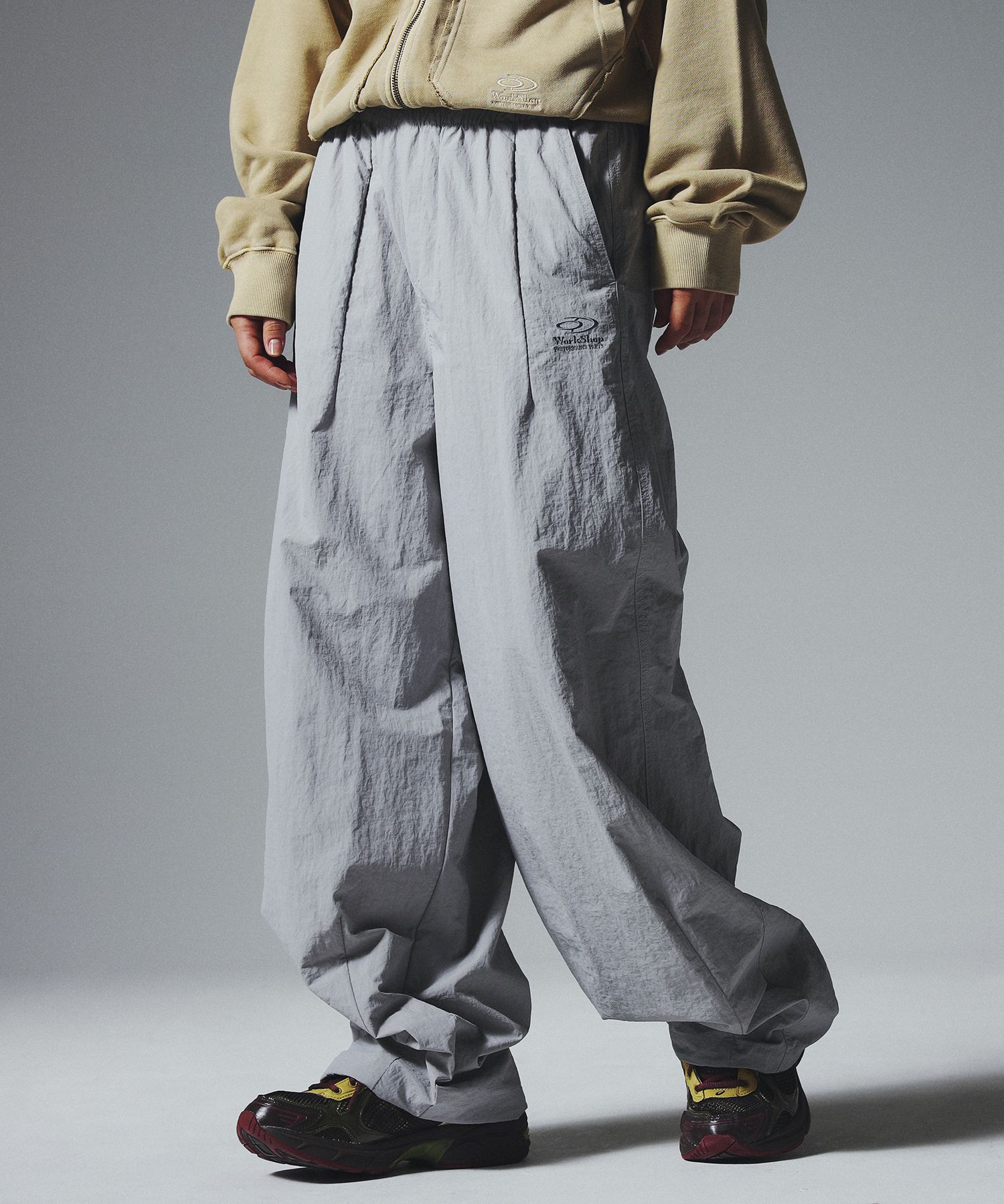 MUSINSA | TRAVEL Workshop Nylon Balloon Pants Gray