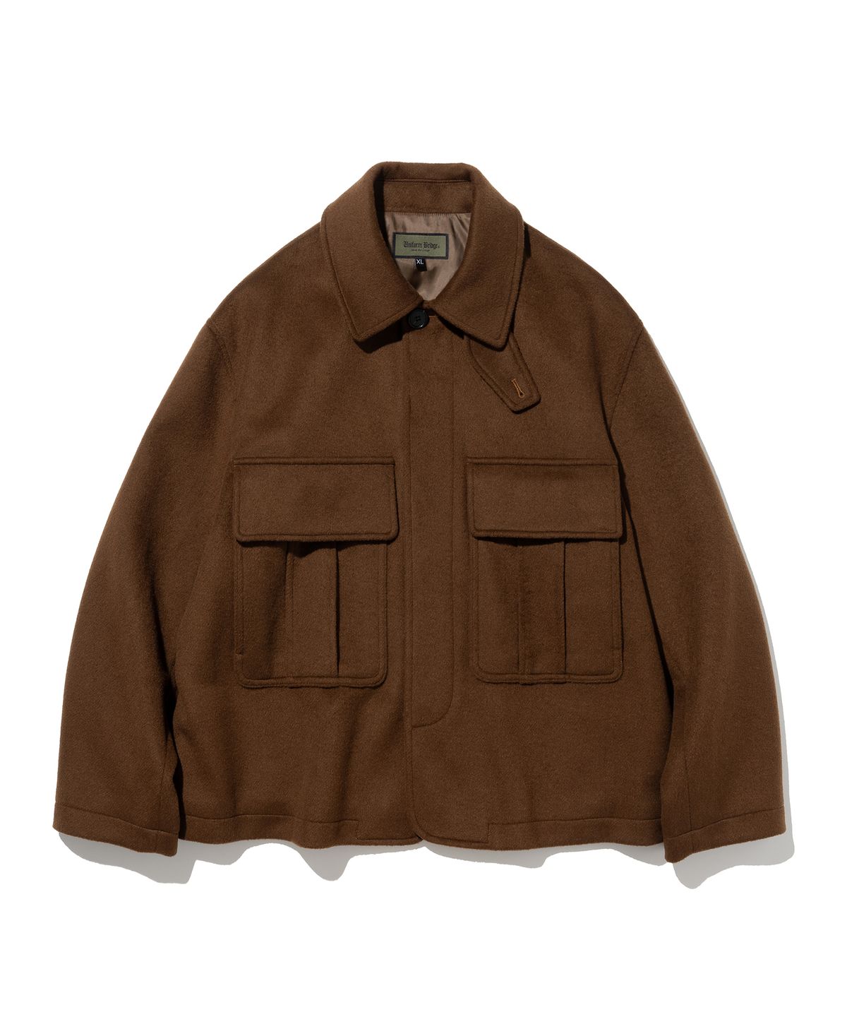 유니폼브릿지(UNIFORM BRIDGE) pocket wool short coat rust - 사이즈 & 후기 | 무신사