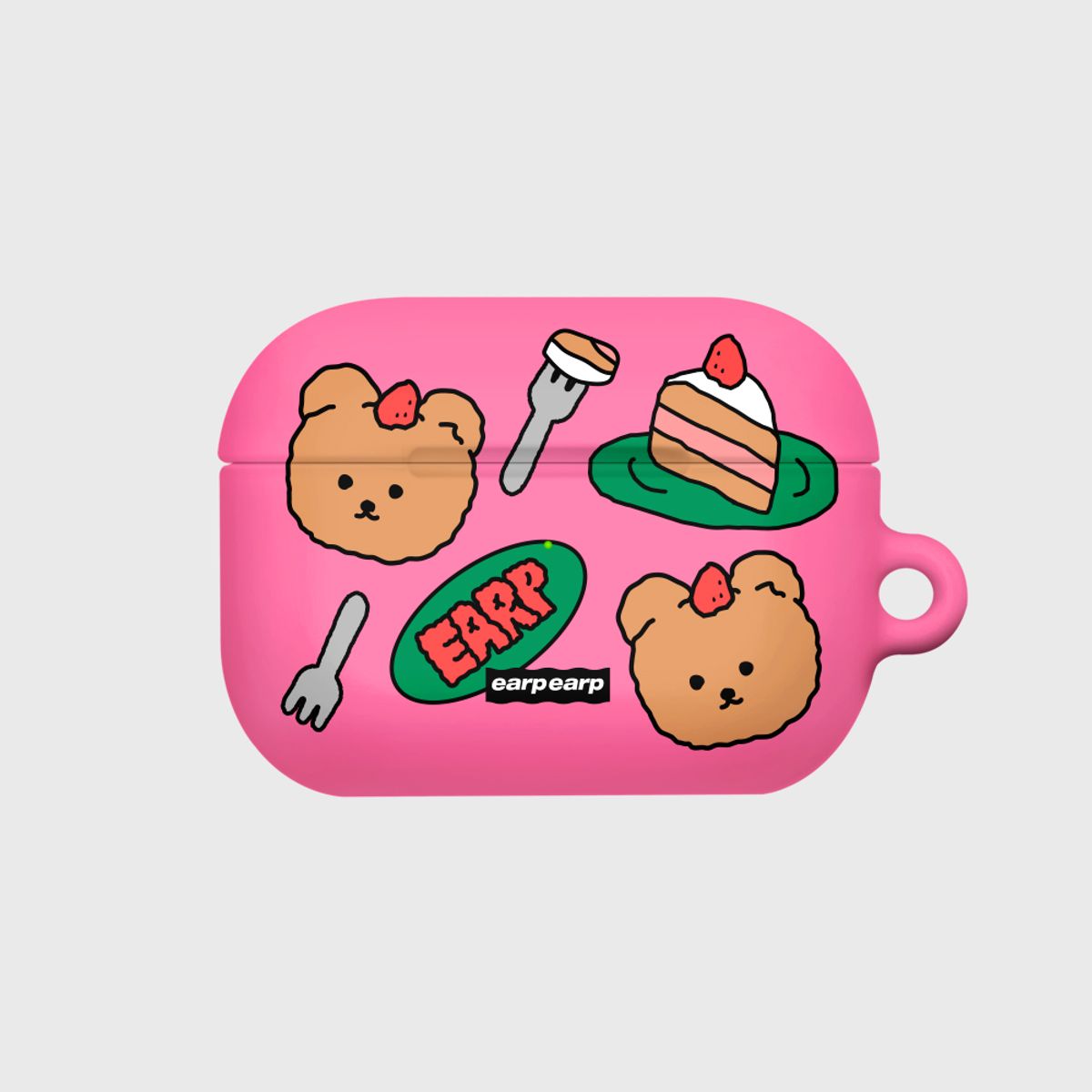 어프어프(EARPEARP) STRAWBERRY CAKE COVY-PINK(에어팟프로-하드)