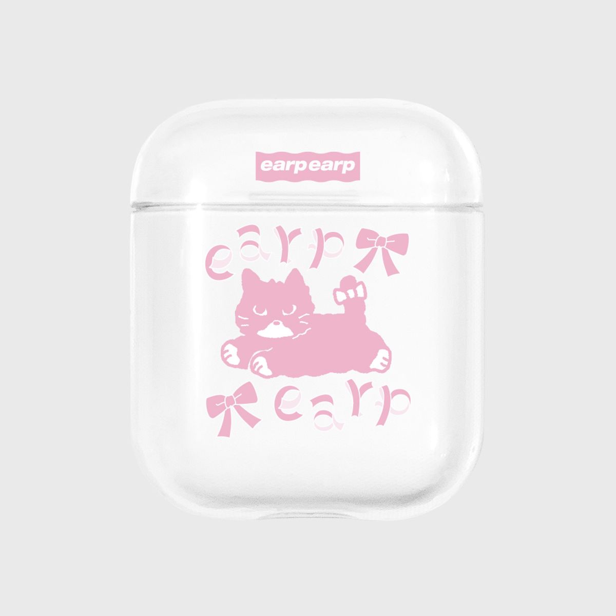 어프어프(EARPEARP) RIBBON PINK MERO(에어팟-클리어)