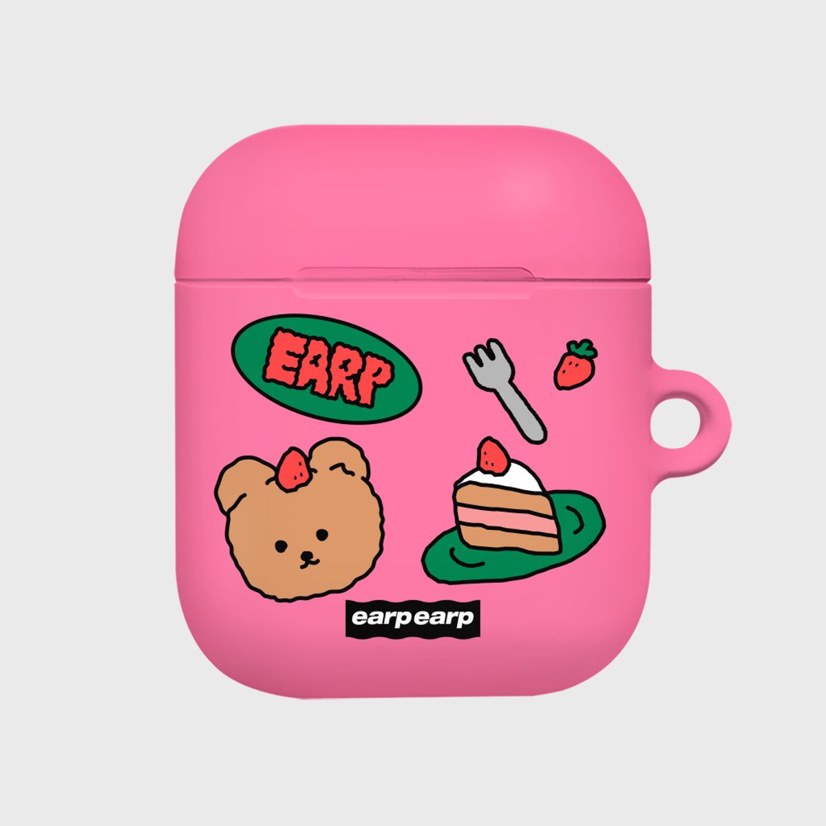 어프어프(EARPEARP) STRAWBERRY CAKE COVY-PINK(에어팟-하드)