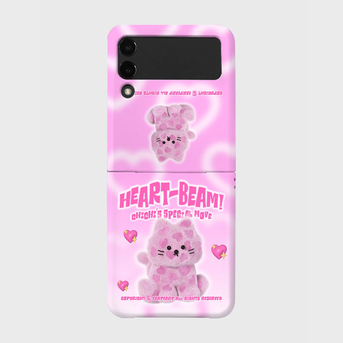 어프어프(EARPEARP) HEART BEAM CHICHI-PINK(Z플립-하드)