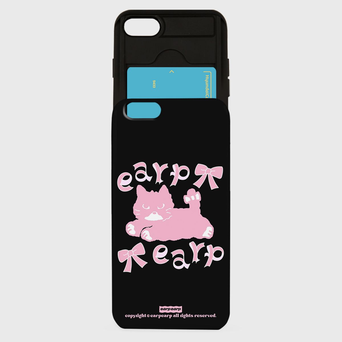 어프어프(EARPEARP) RIBBON PINK MERO-BLACK(슬라이드)