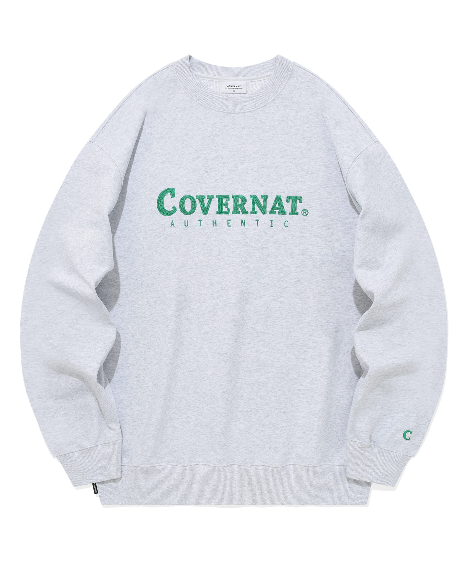 スウェット・トレーナー COVERNAT Authentic Logo Man to Man Heather Gray MUSINSA公式 | COVERNAT Authentic Logo Man to Man Heather Gray