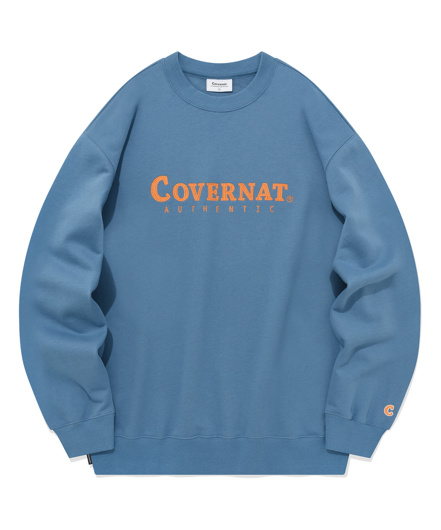 スウェット・トレーナー COVERNAT Authentic Logo Man to Man Chocolate Authentic Logo Crewneck Chocolate - Covernat | 60% - Asian
