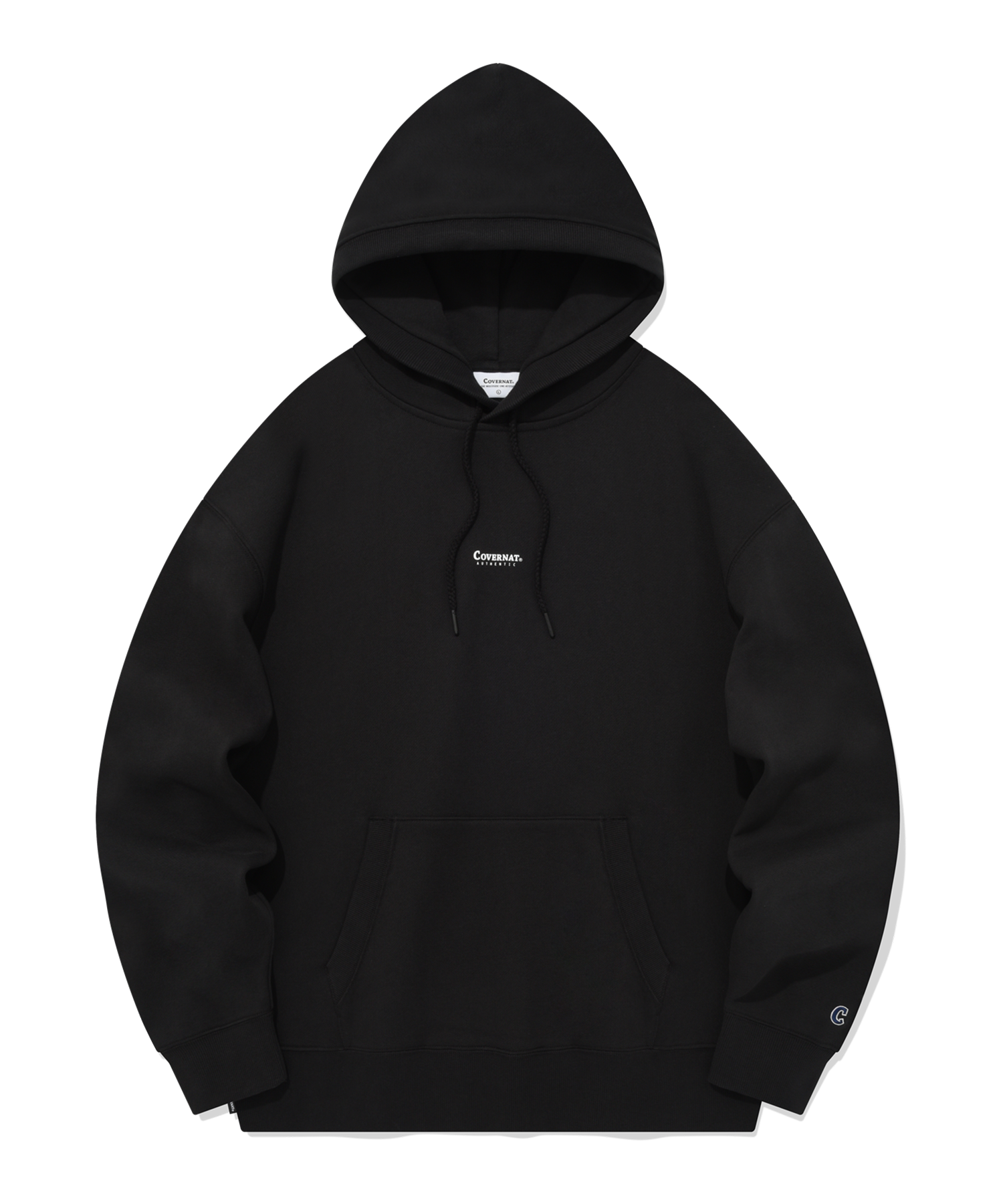 パーカー・フーディ COVERNAT Overfit small authentic logo hoodie black MUSINSA | COVERNAT Overfit Small Authentic Logo Hoodie Black