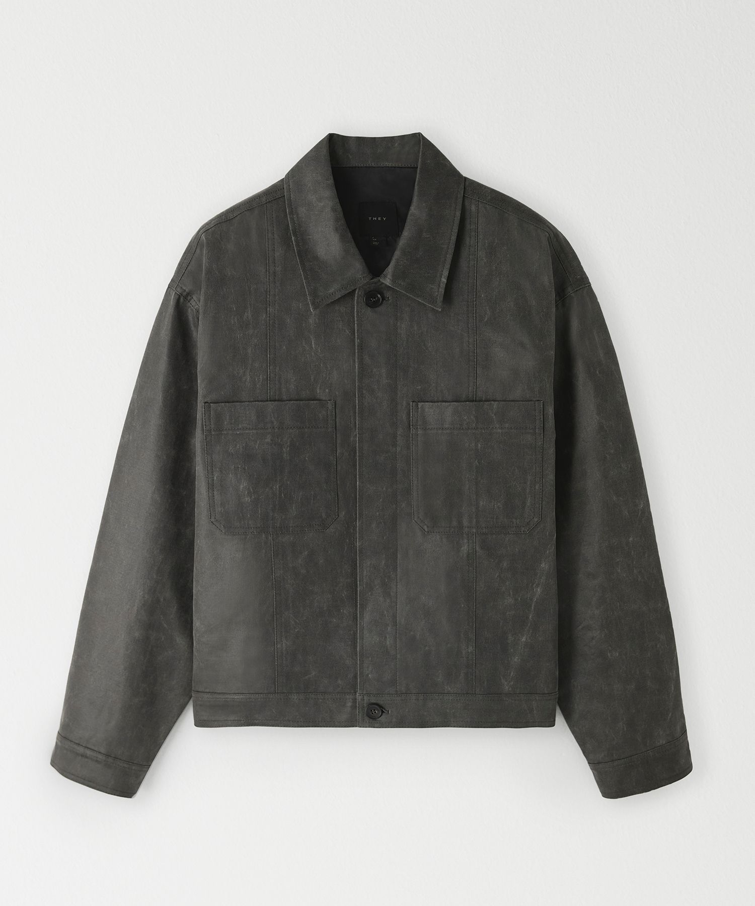 MUSINSA公式 | THEY crack button collar jacket