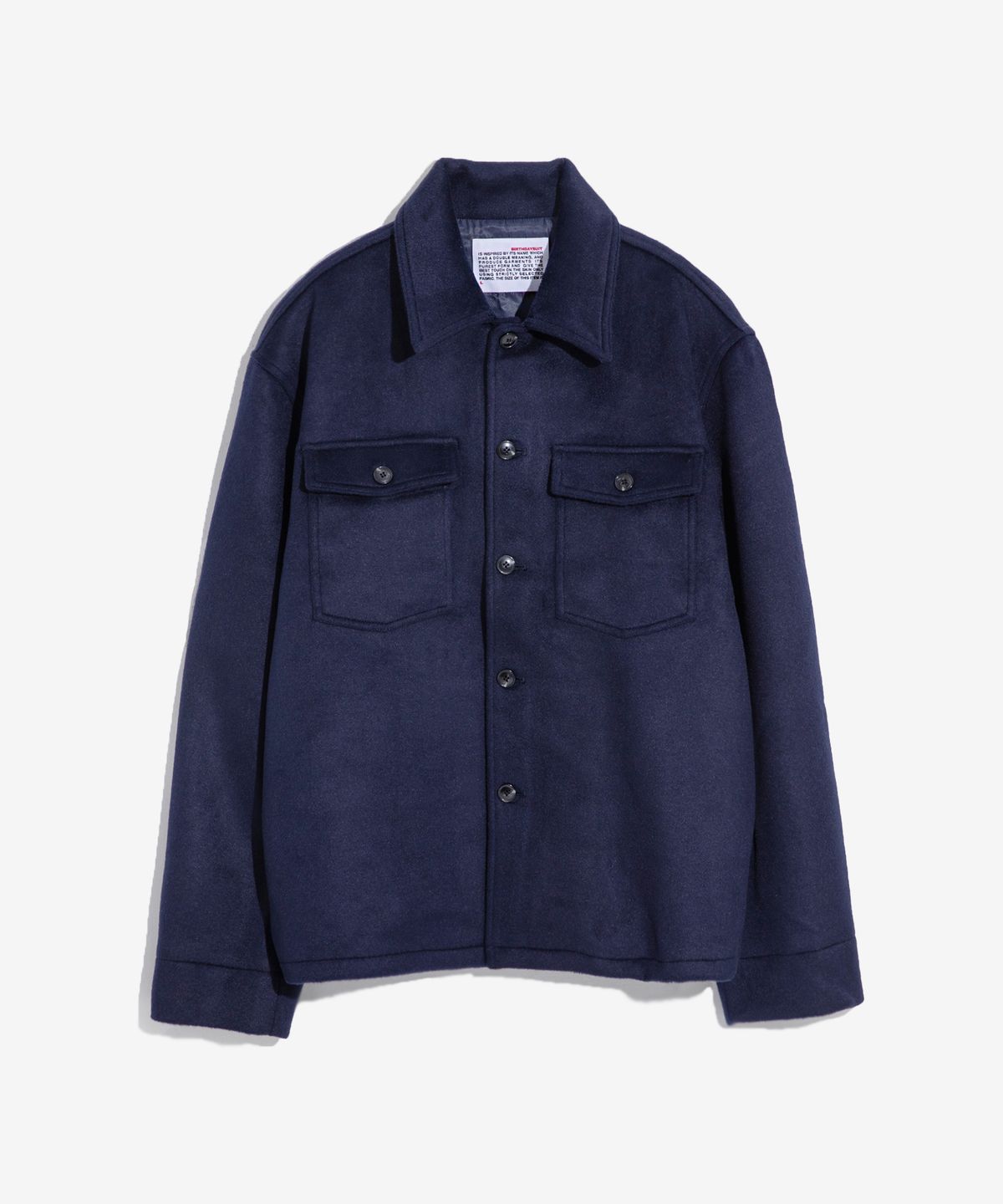 벌스데이수트(BIRTHDAYSUIT) WOOL CPO JACKET (NAVY)