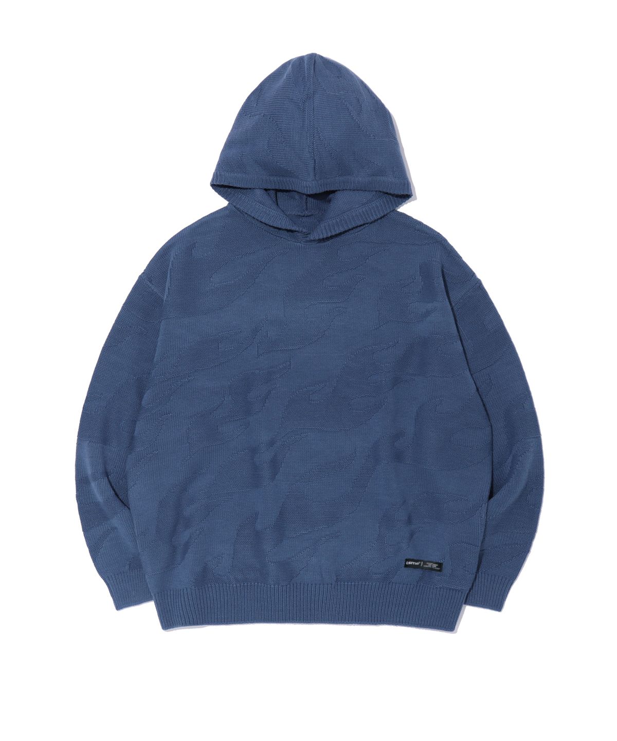 크리틱(CRITIC) FLAME HOOD KNIT BLUE