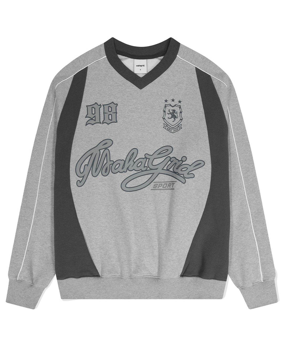 마하그리드(MAHAGRID) TRACK SWEATSHIRT GREY(MG2DFMM449A)