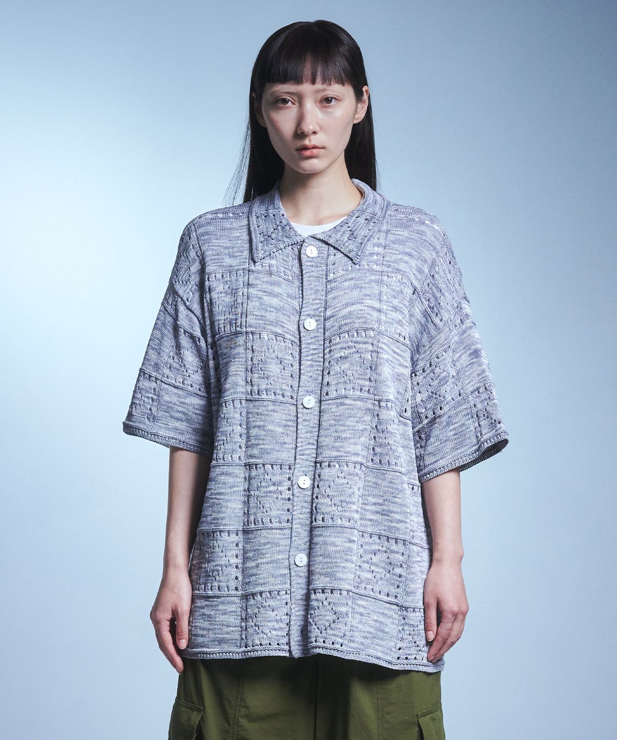 본챔스(BORN CHAMPS) PUNCHING  SIX  KNIT CARDIGAN B23FT18LB