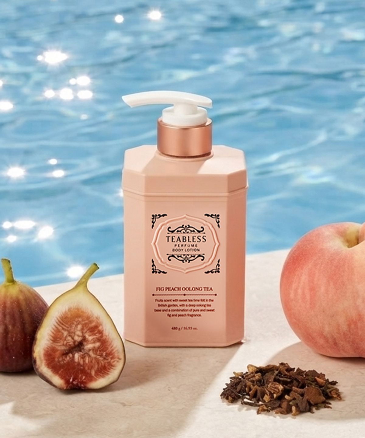 티블레스(TEABLESS) 피그 피치 우롱티 퍼퓸 바디 로션 480ml