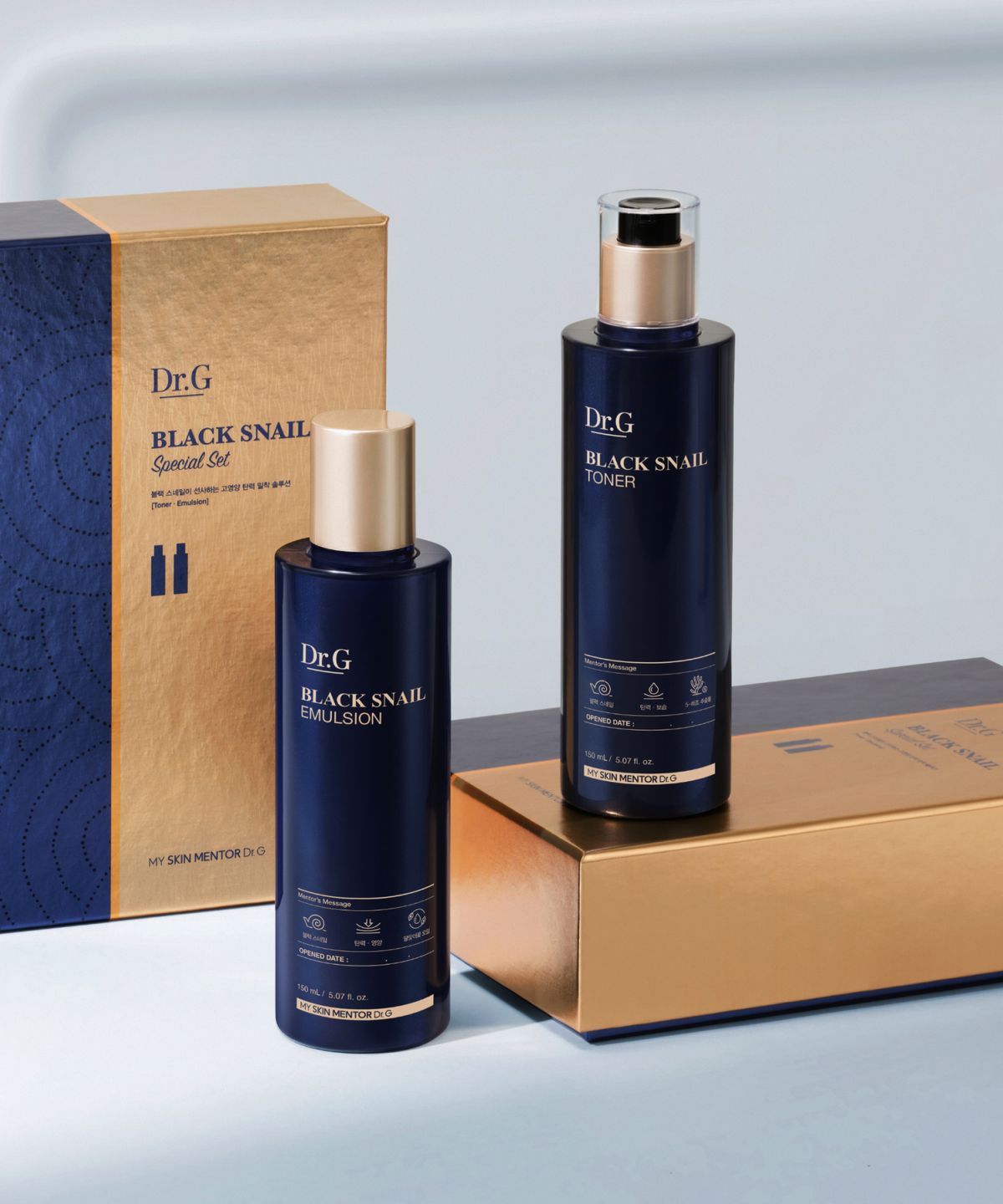 닥터지(DR.G) 블랙스네일 기초 2종 선물세트(토너150mL 에멀전150mL)