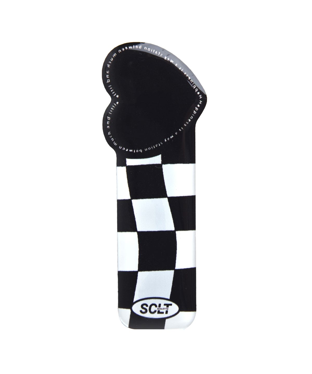 스칼렛또(SCALETTO) BBR504 Play Black Heart Checkerboard Hairpin