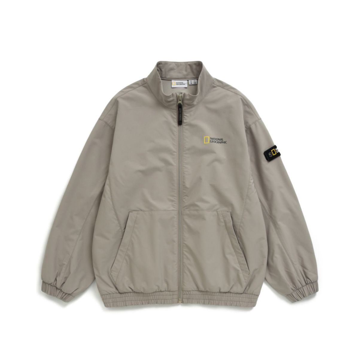 내셔널지오그래픽 키즈(NATIONAL GEOGRAPHIC KIDS) K233UFT930 우븐 트레이닝 자켓 GRAY BEIGE