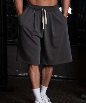 와이드 6부 버뮤다 반바지 [차콜]