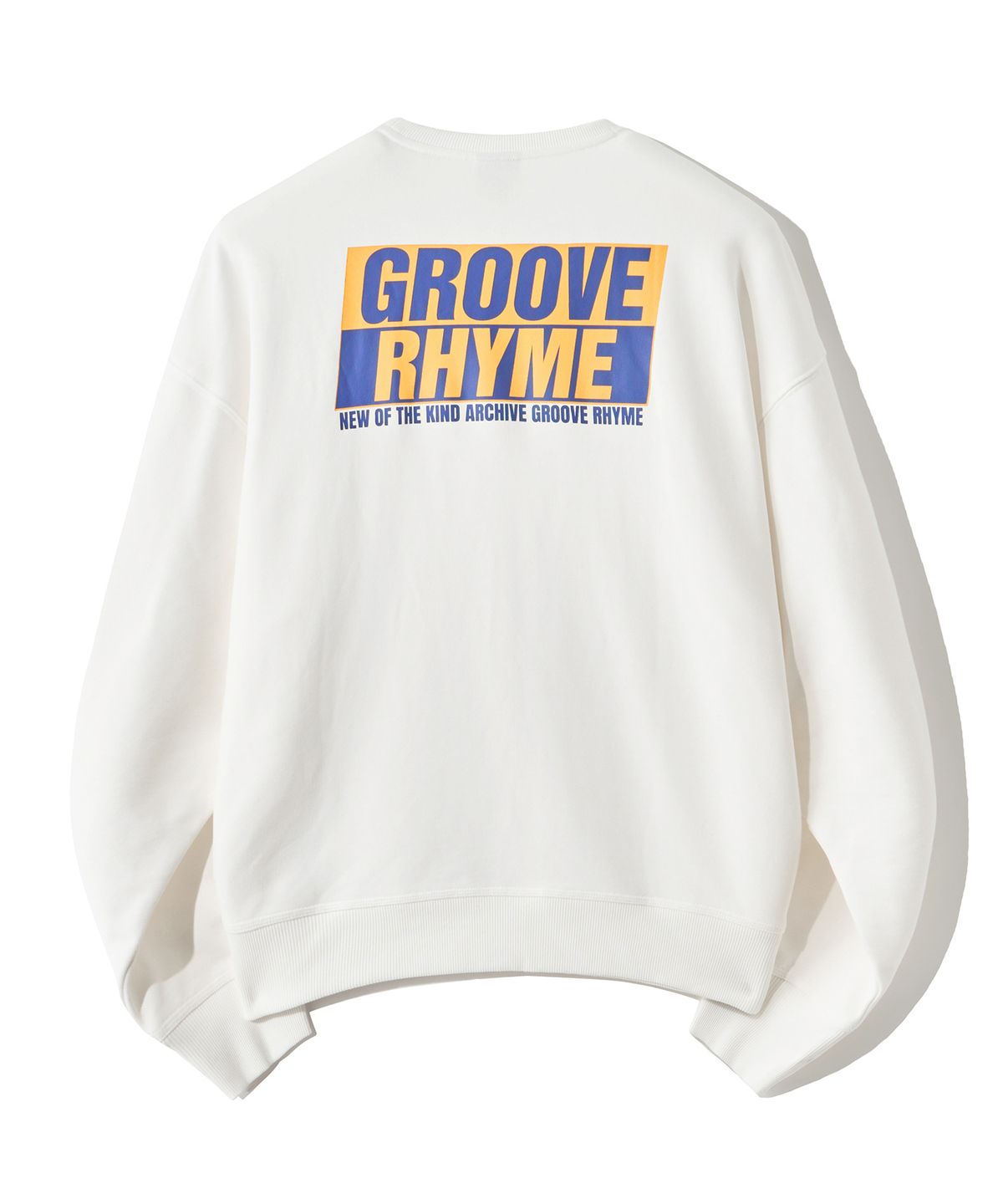 그루브라임(GROOVE RHYME) BRAND NOMANNER SWEATSHIRT (OFF WHITE) [LRSFCTM748M]