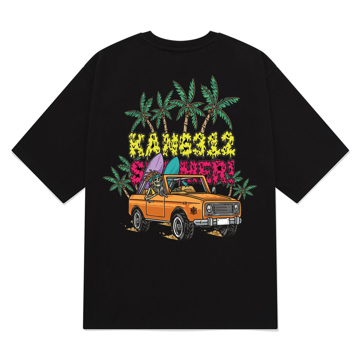 칸6312(KAN6312) KGTB0209 서핑킬러 20수 반팔 티셔츠 블랙
