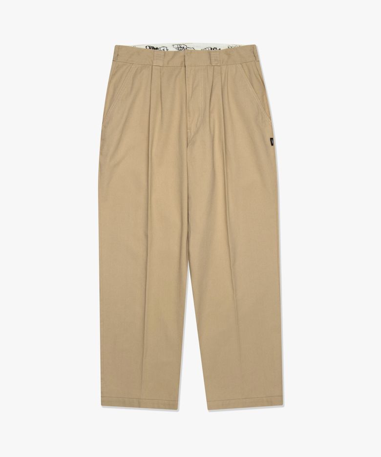 OG TWO TUCK CHINO PANTS beige