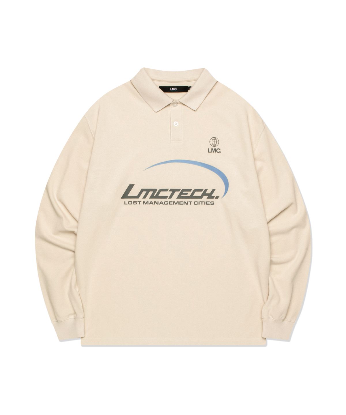 엘엠씨(LMC) TECH PK COLLAR LONG SLV TEE cream
