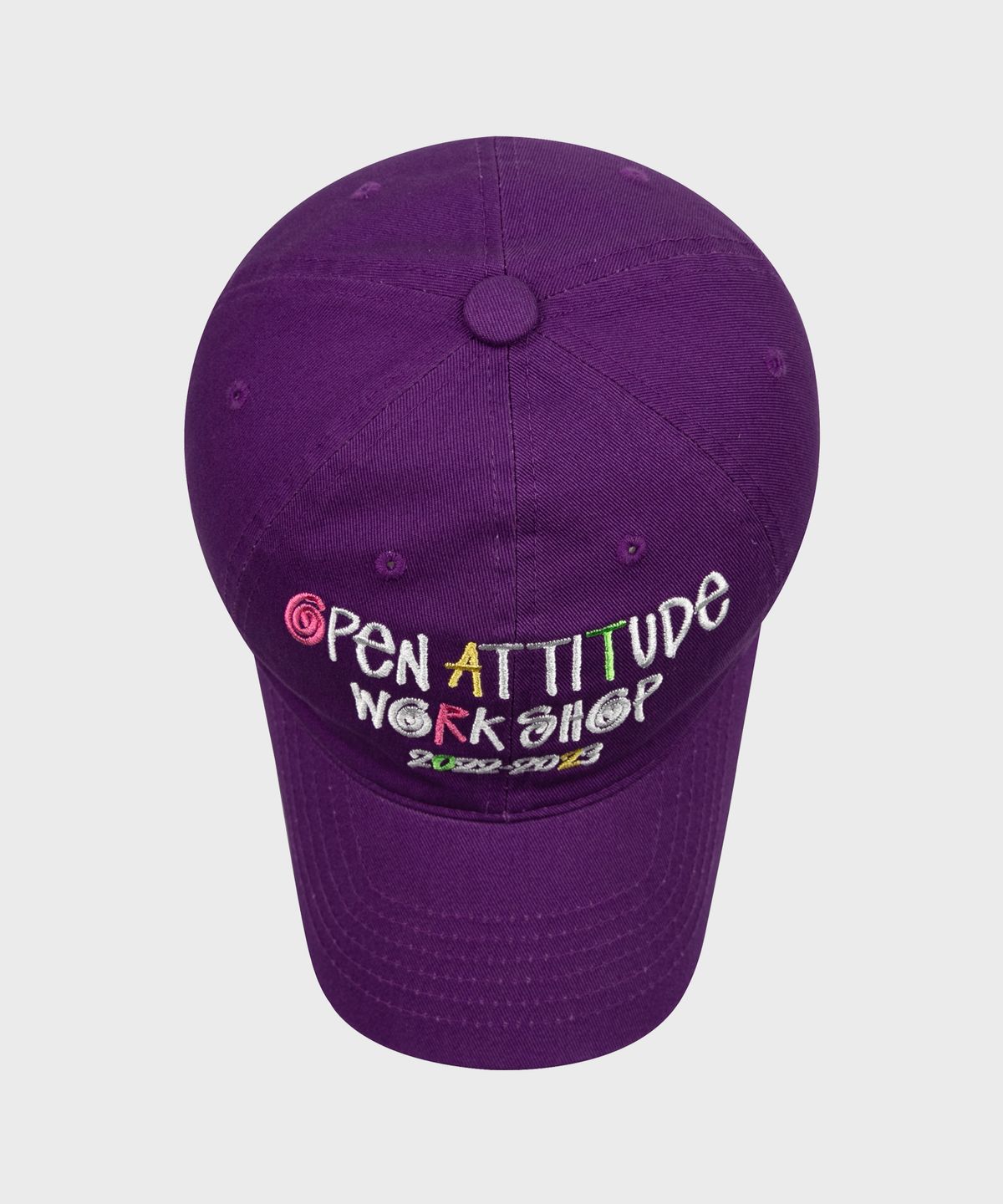 오픈 에티튜드(OPEN ATTITUDE) MULTI COLOR WORK SHOP BALL CAP-PURPLE