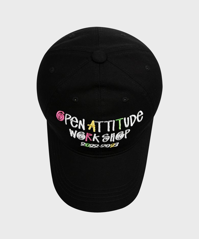 MULTI COLOR WORK SHOP BALL CAP-BLACK